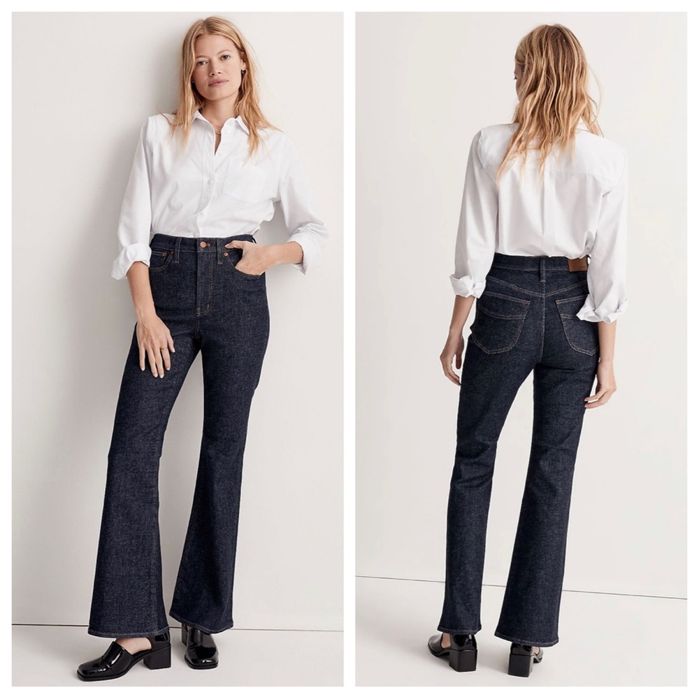 Madewell Dark Blue Flare Jeans
